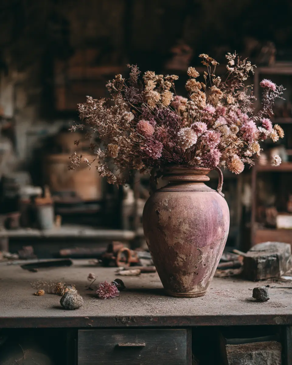 Dusty Rose Rustic Garage Decor Ideas