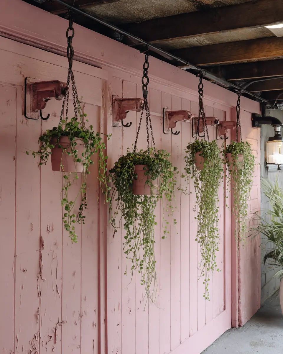 Dusty Rose Rustic Garage Decor Ideas