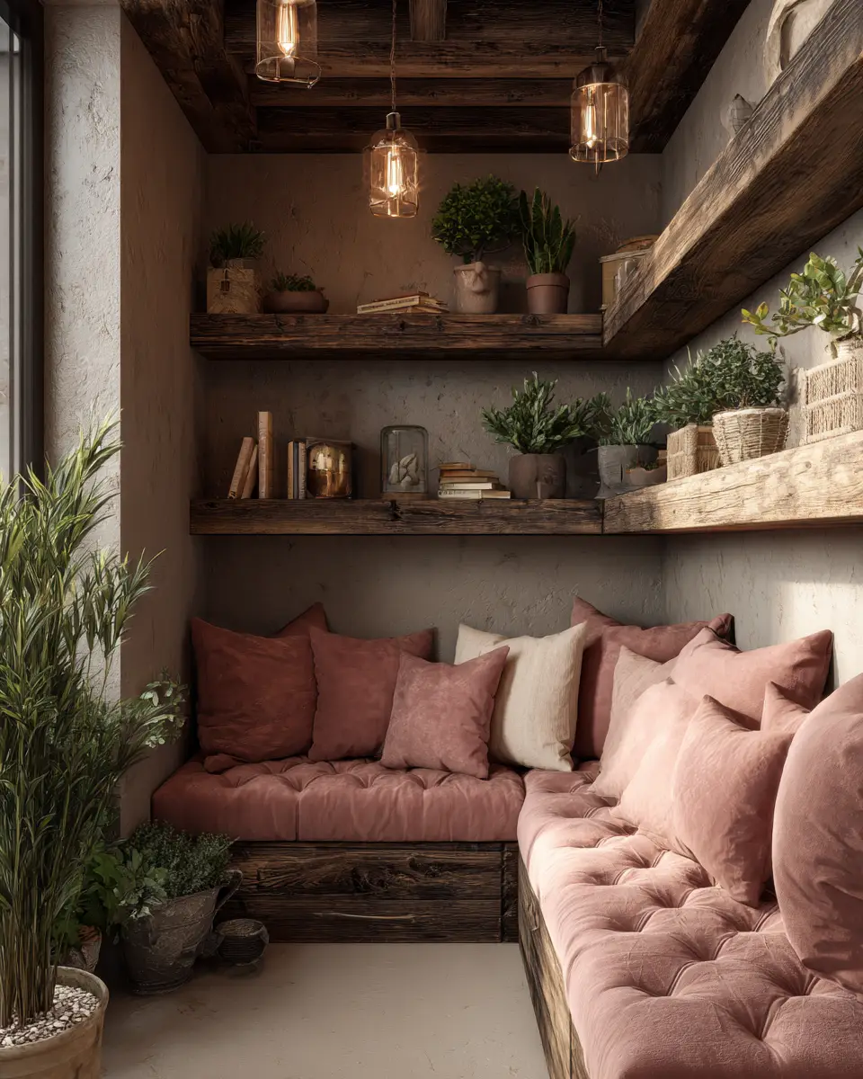 Dusty Rose Rustic Garage Decor Ideas