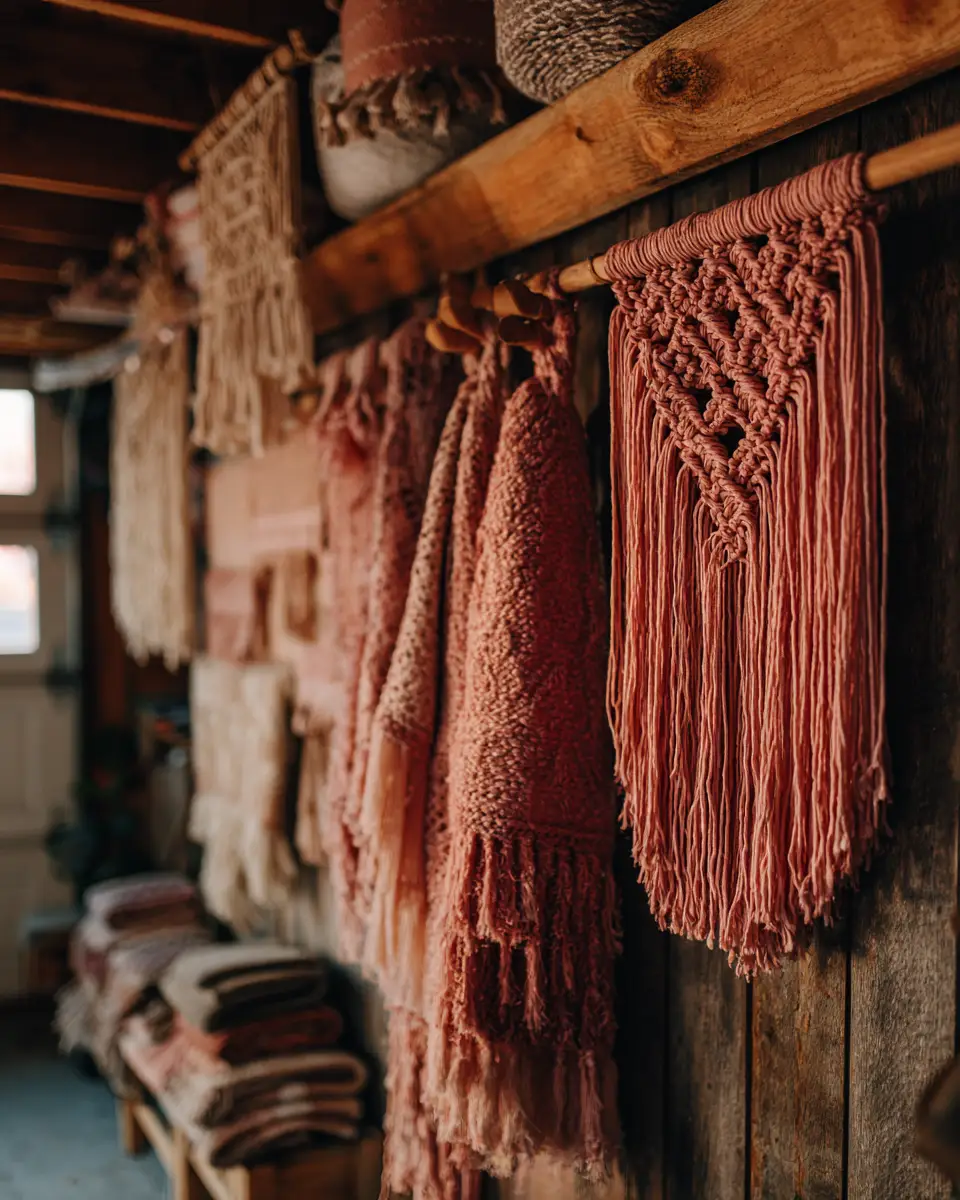 Dusty Rose Rustic Garage Decor Ideas