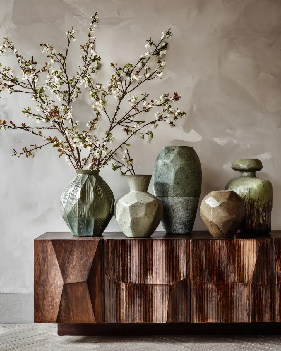 Earthy Art Deco Living Room Decor Ideas - Featured