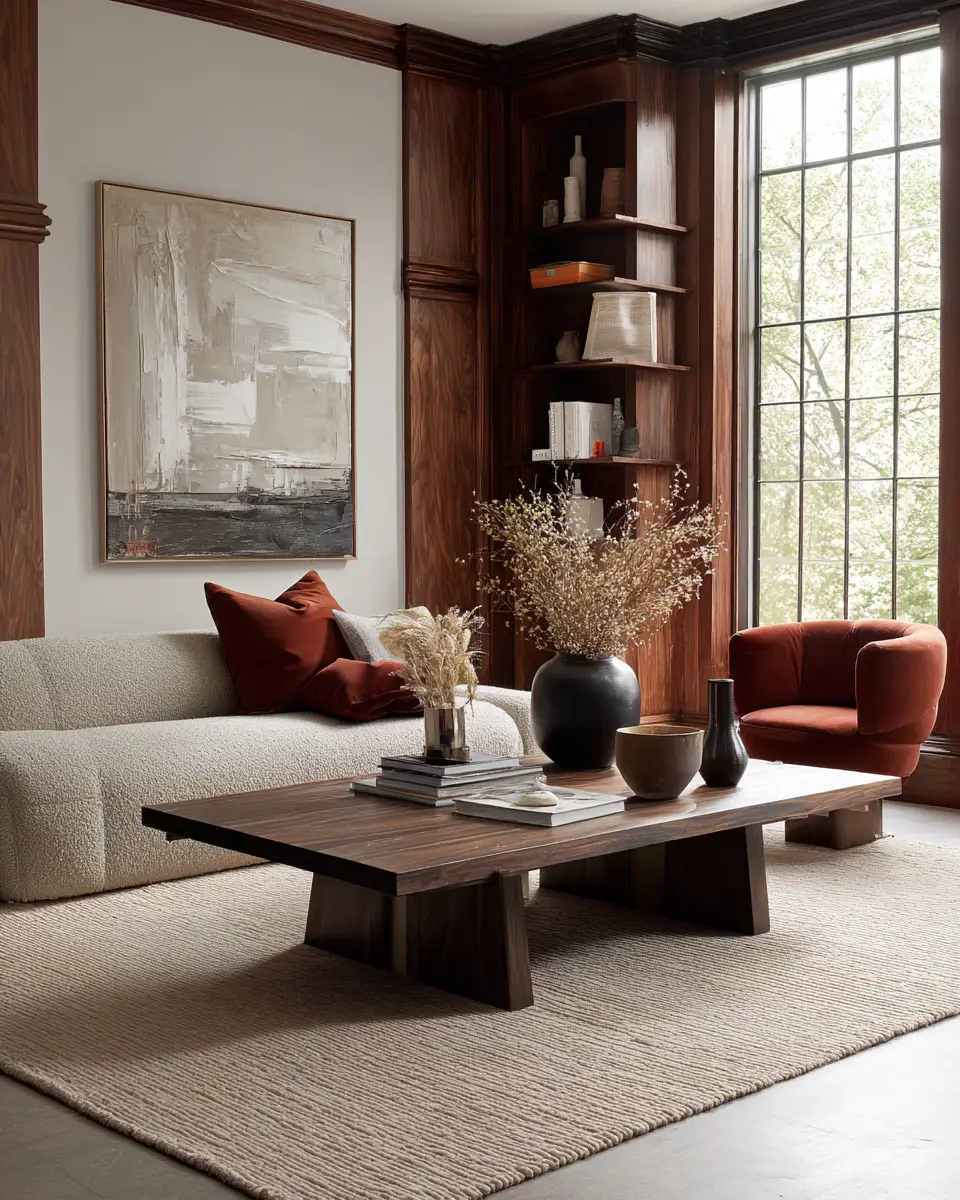 Earthy Art Deco Living Room Decor Ideas