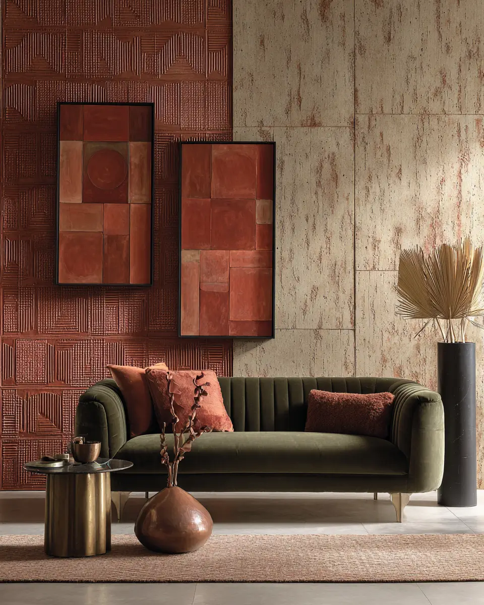 Earthy Art Deco Living Room Decor Ideas