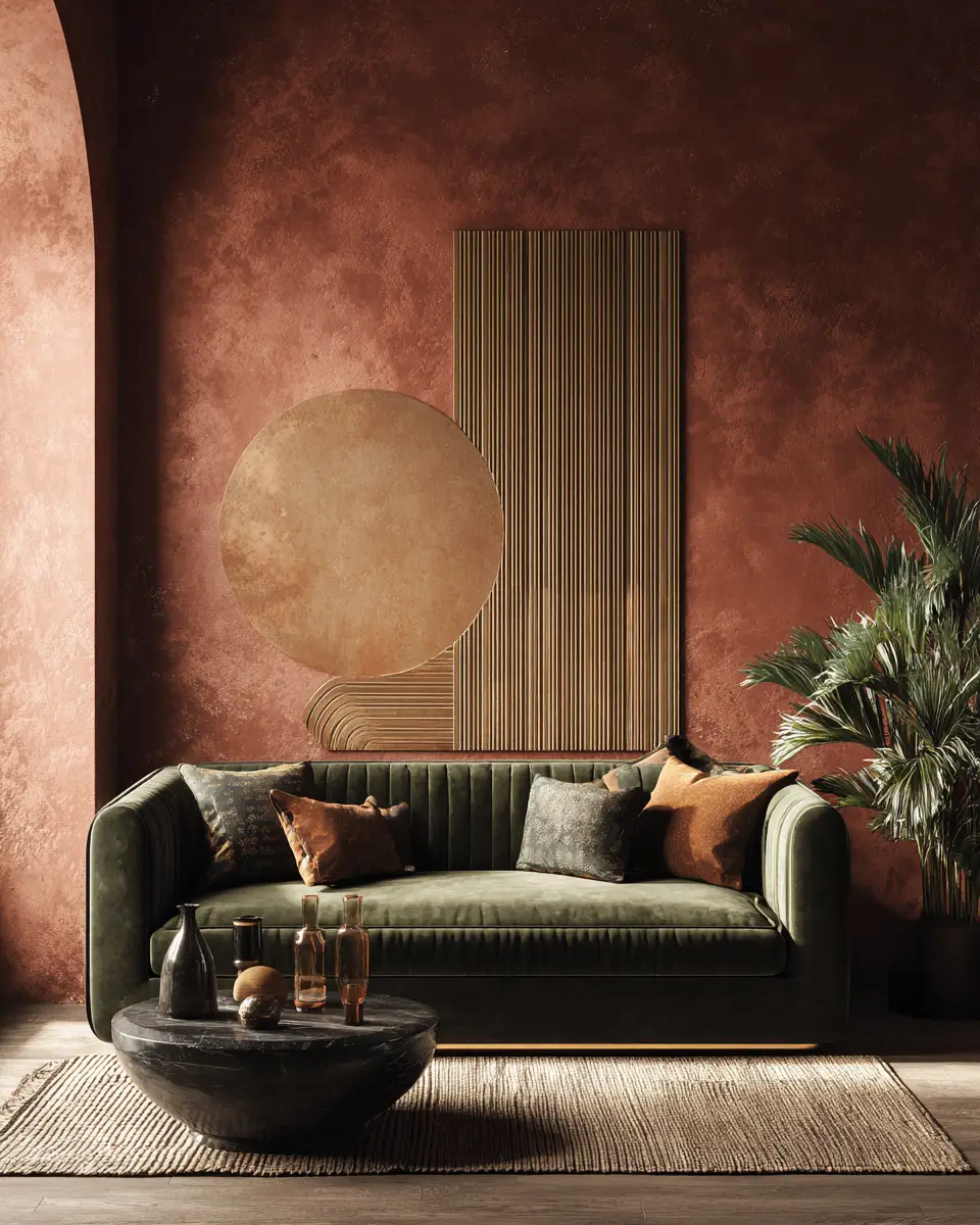 Earthy Art Deco Living Room Decor Ideas