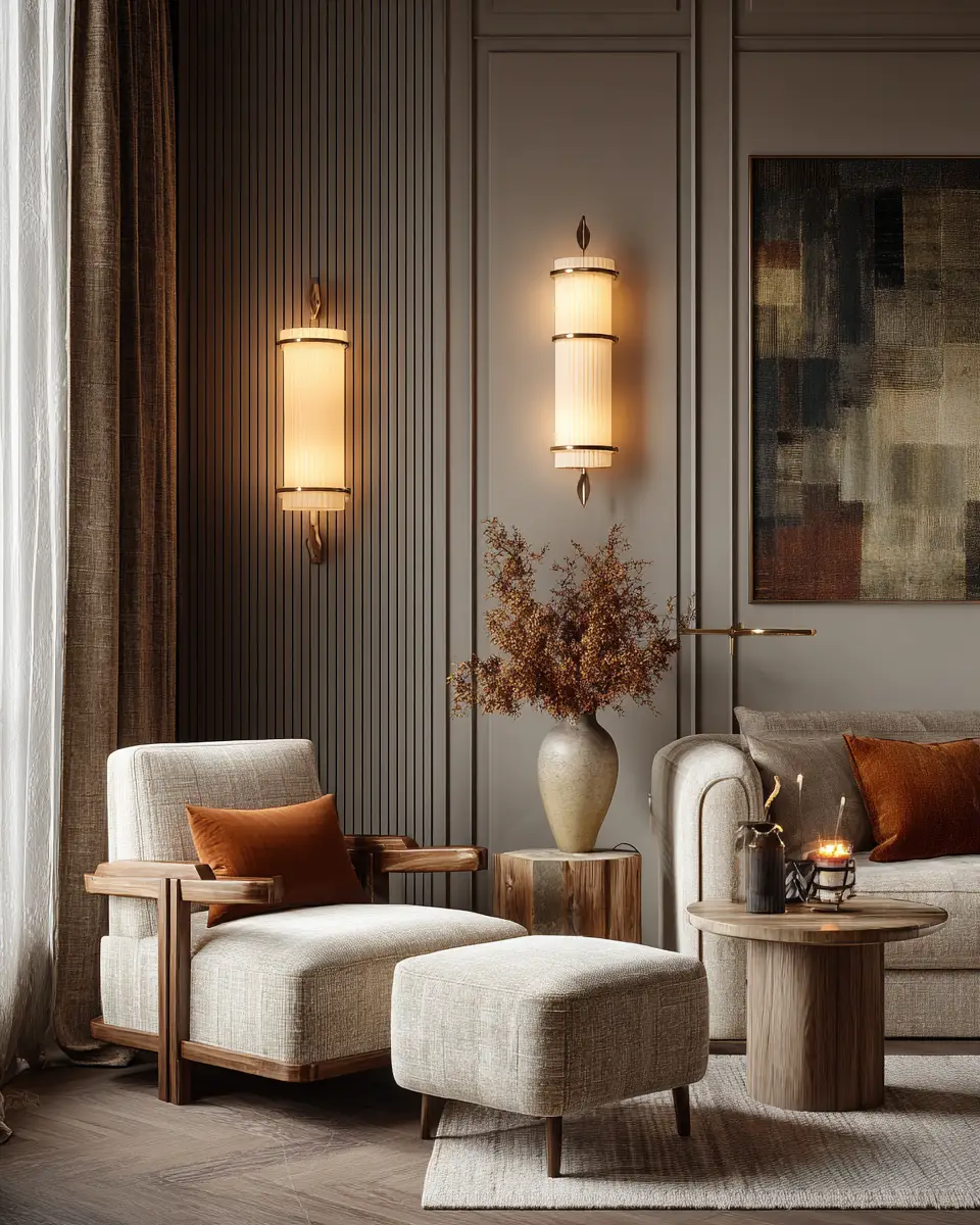 Earthy Art Deco Living Room Decor Ideas