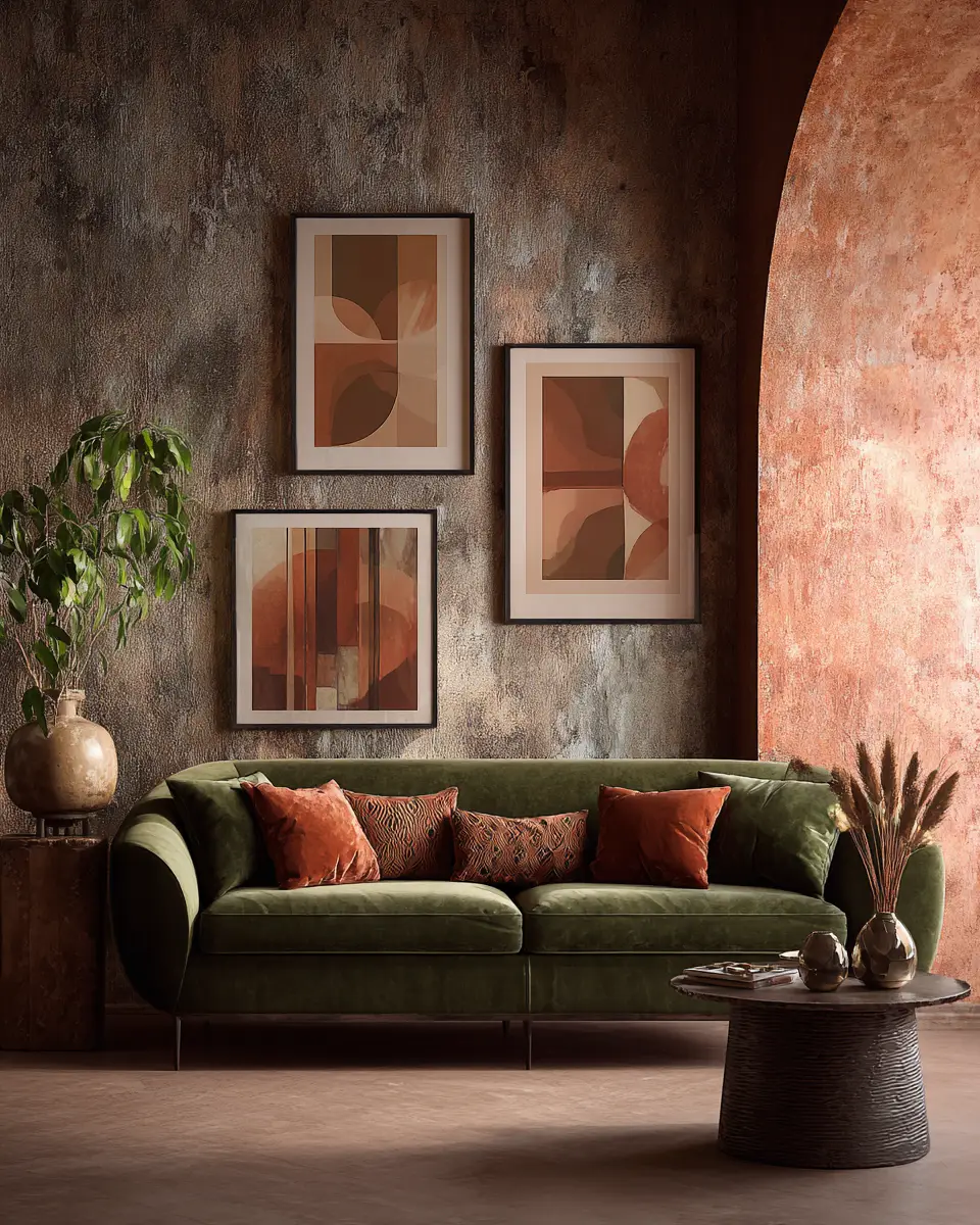 Earthy Art Deco Living Room Decor Ideas