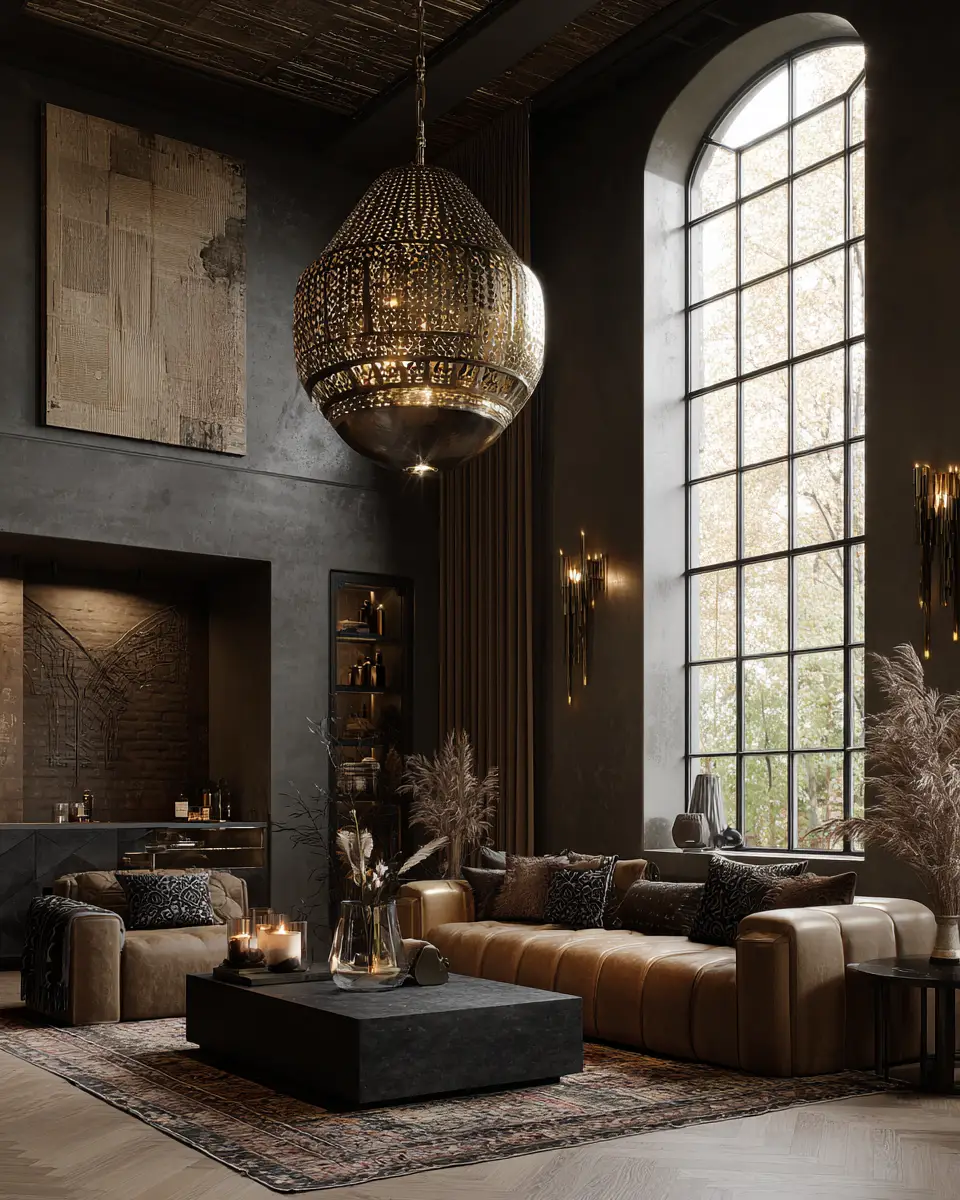 Earthy Art Deco Living Room Decor Ideas