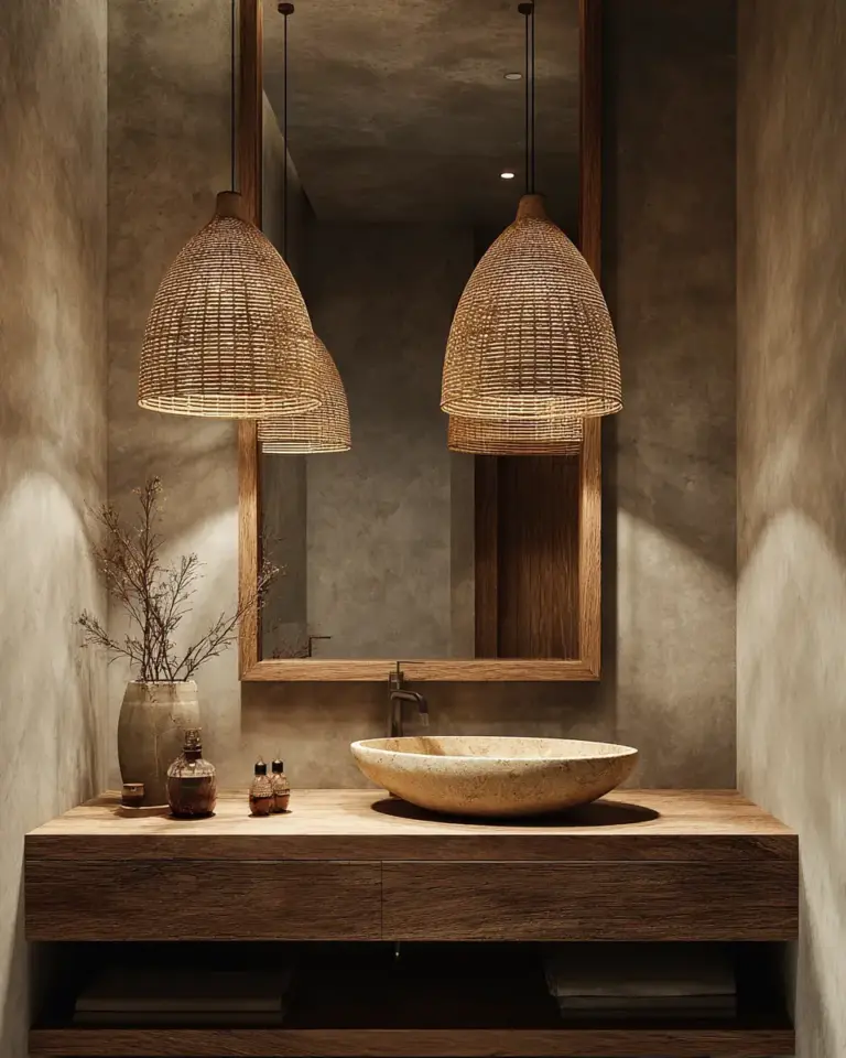 Earthy Bathroom Decor Ideas - Featured