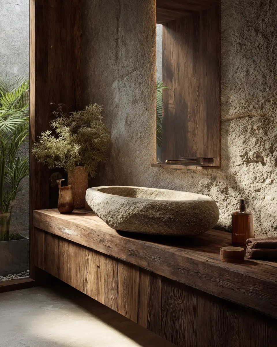 Earthy Bathroom Decor Ideas