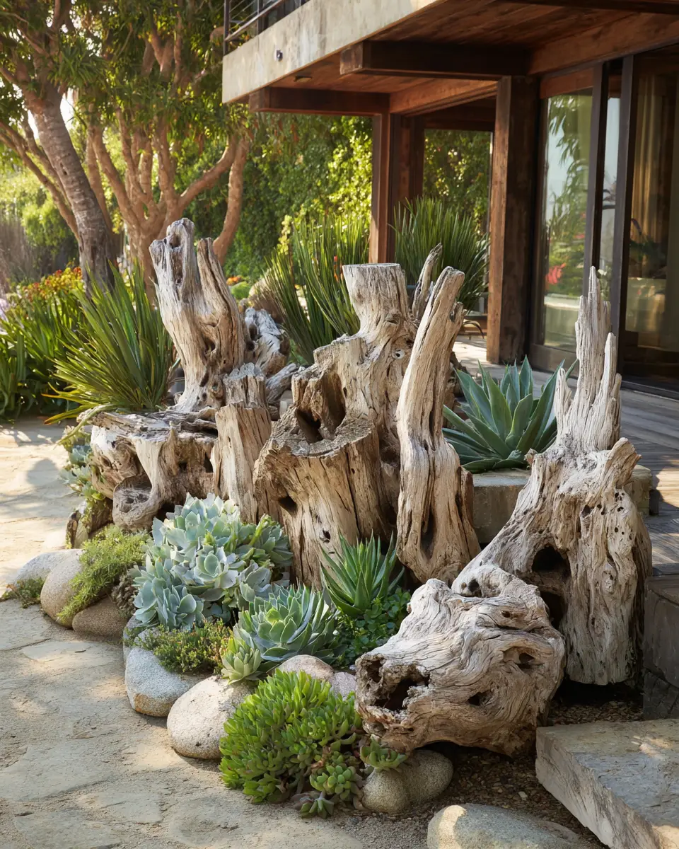 Earthy Coastal Garden Decor Ideas