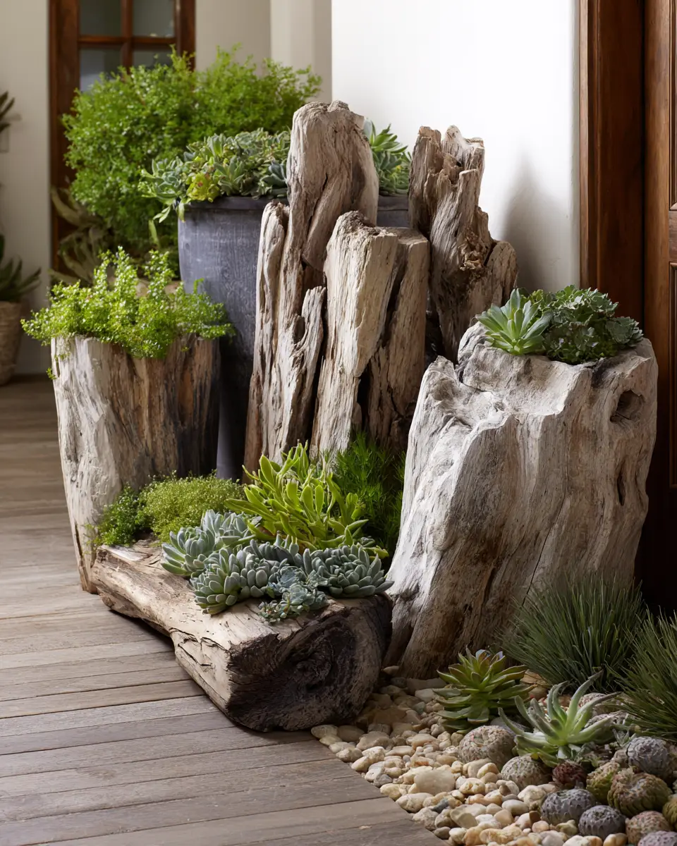 Earthy Coastal Garden Decor Ideas