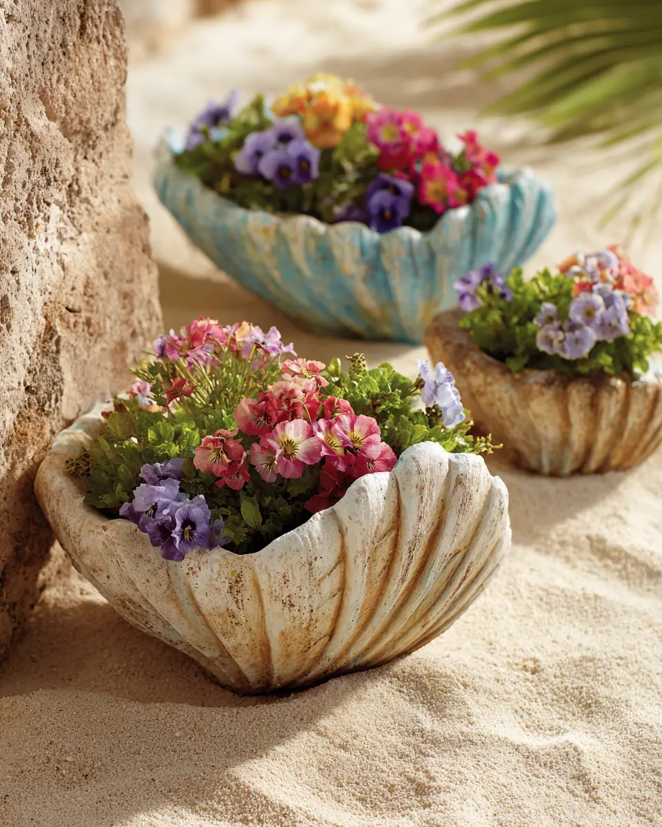 Earthy Coastal Garden Decor Ideas