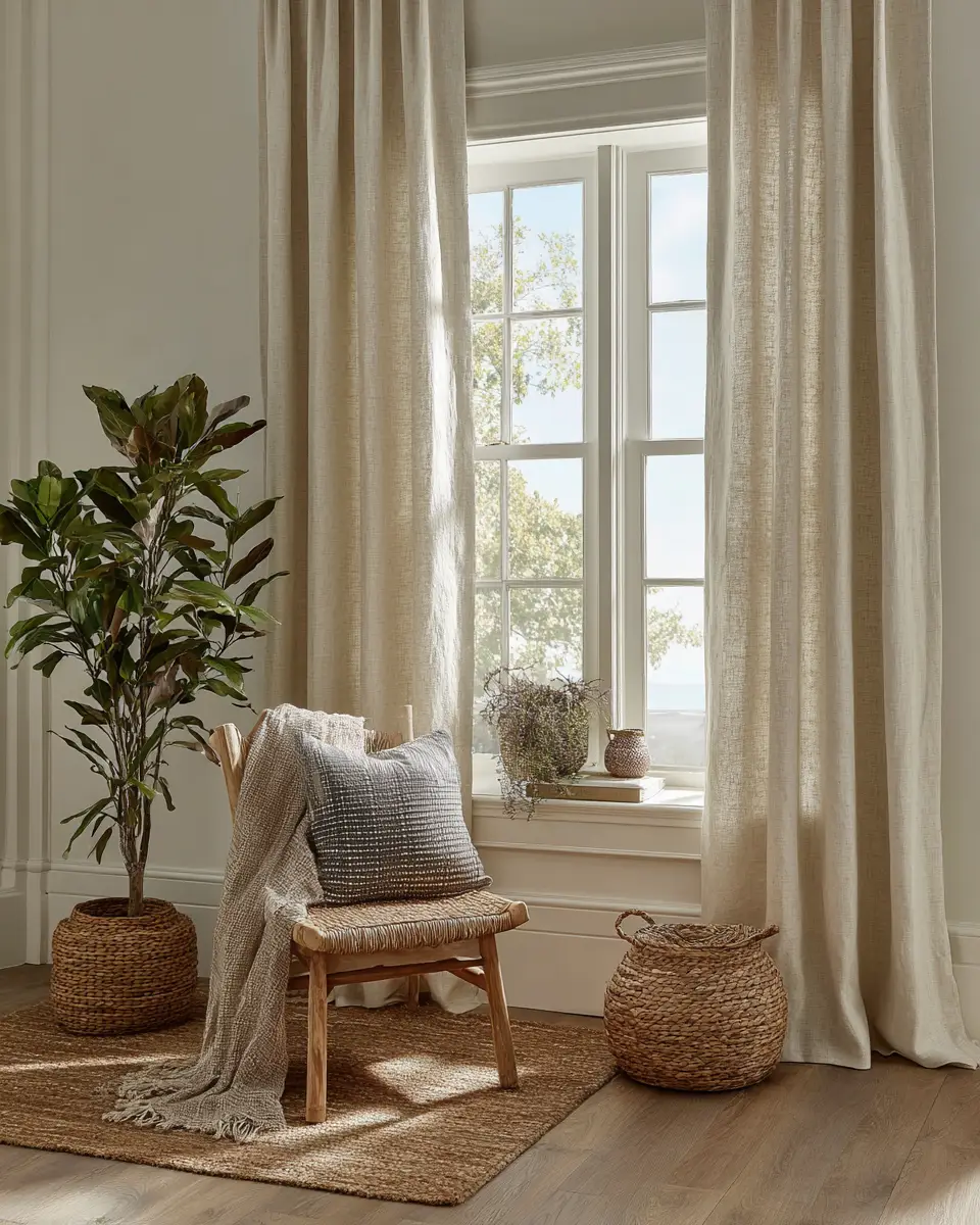 Earthy Coastal Home Office Decor Ideas