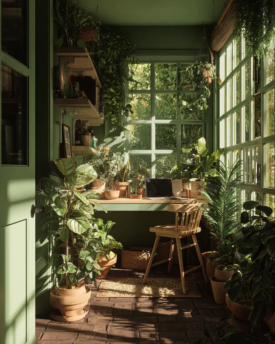 Earthy Coastal Home Office Decor Ideas