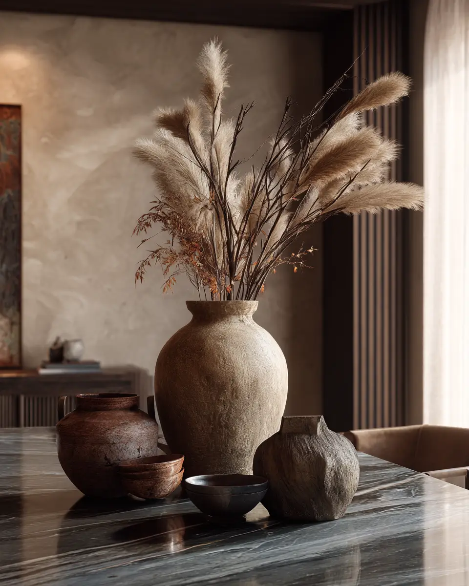 Earthy Contemporary Dining Room Decor Ideas