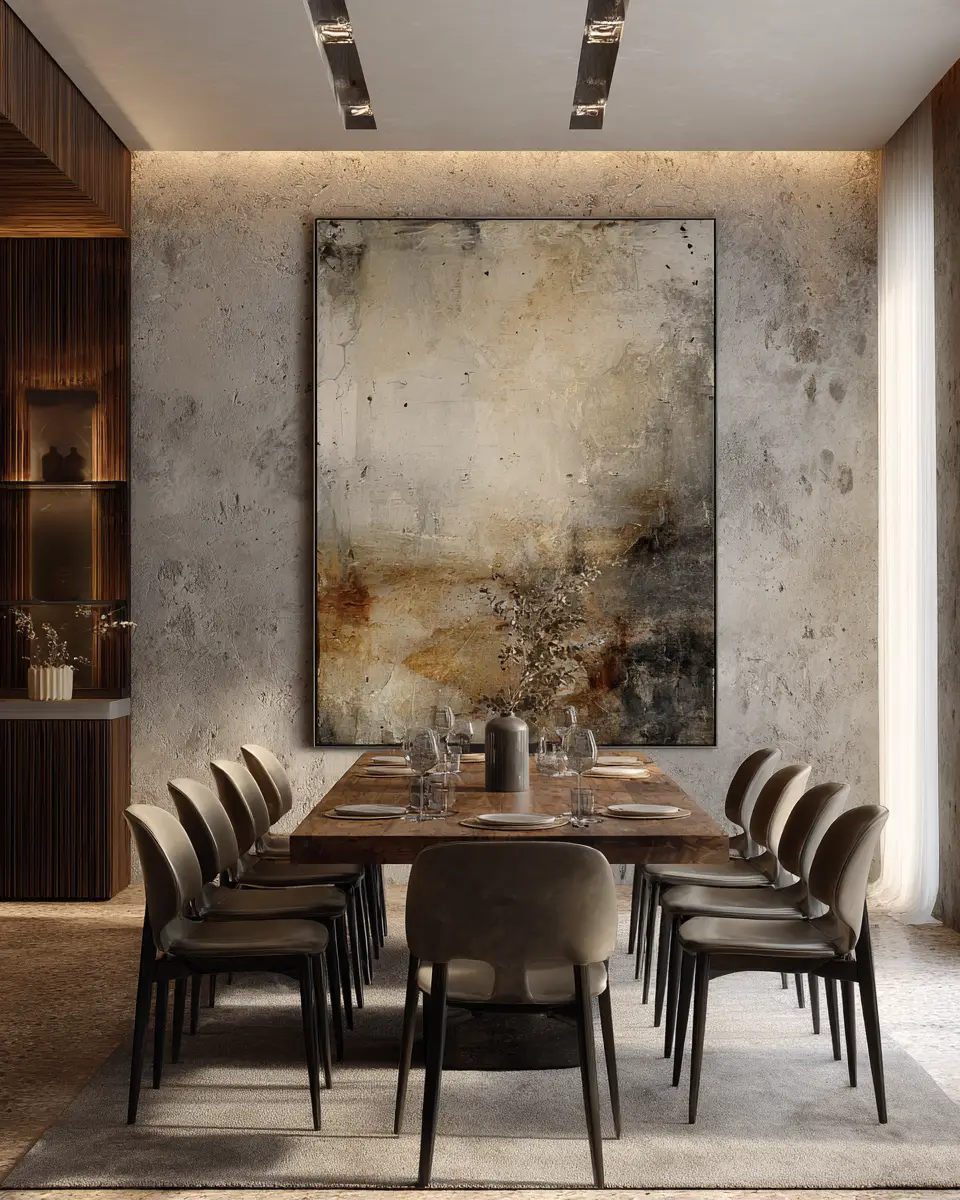 Earthy Contemporary Dining Room Decor Ideas