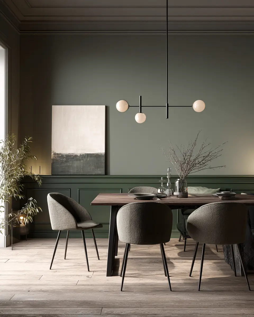 Earthy Contemporary Dining Room Decor Ideas