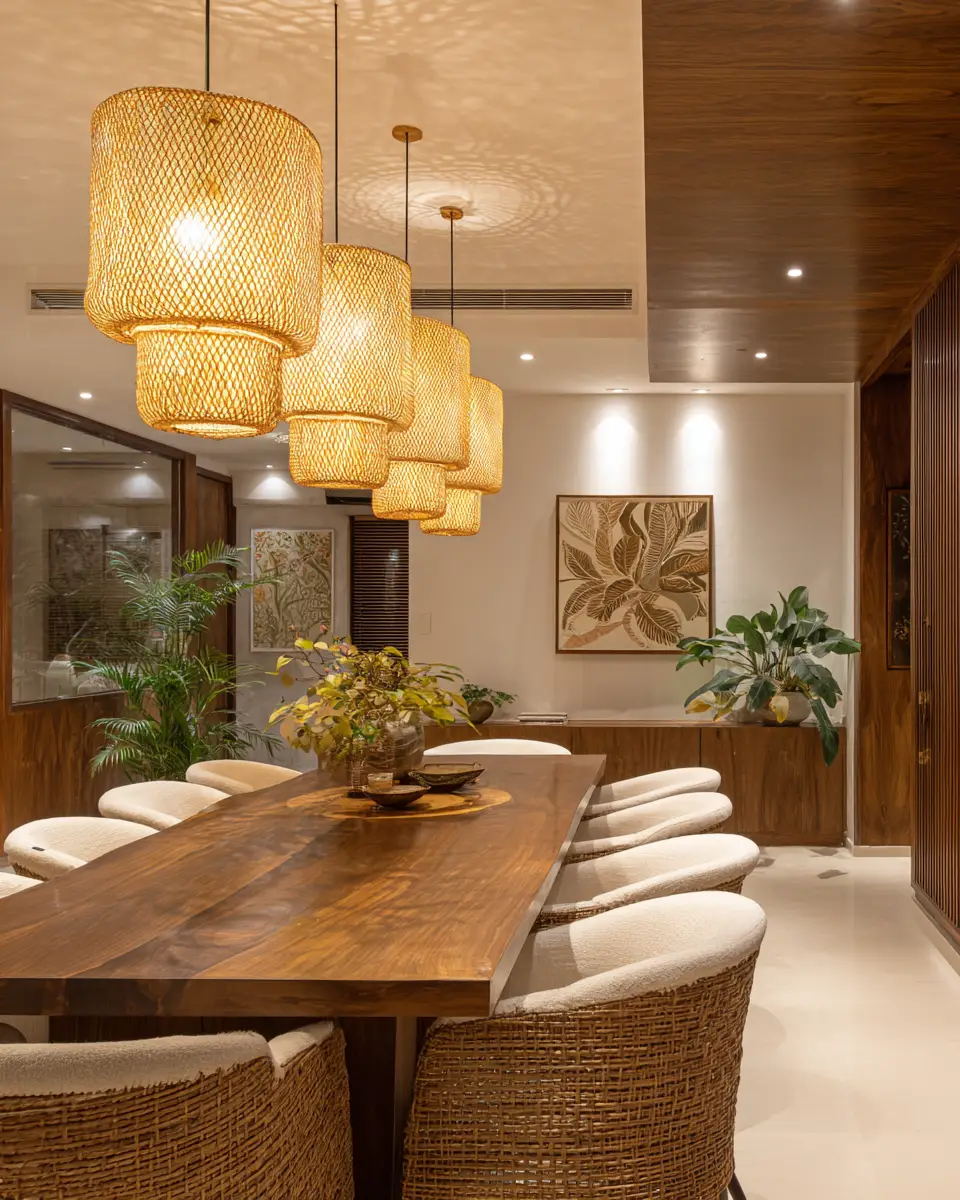 Earthy Contemporary Dining Room Decor Ideas