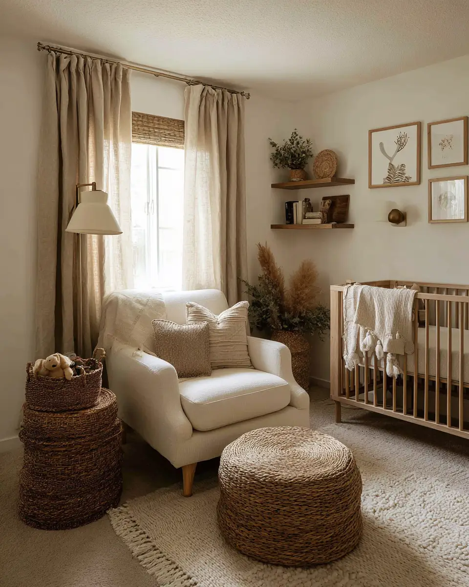 Earthy Contemporary Nursery Decor Ideas - Featured