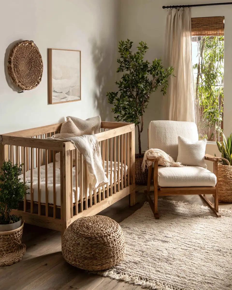 Earthy Contemporary Nursery Decor Ideas