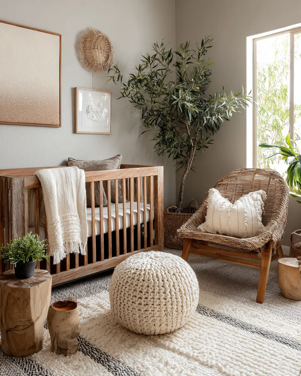 Earthy Contemporary Nursery Decor Ideas