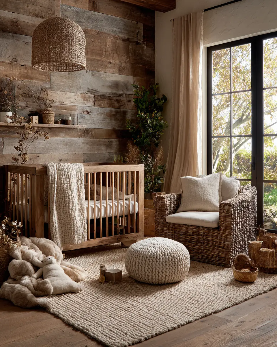 Earthy Contemporary Nursery Decor Ideas