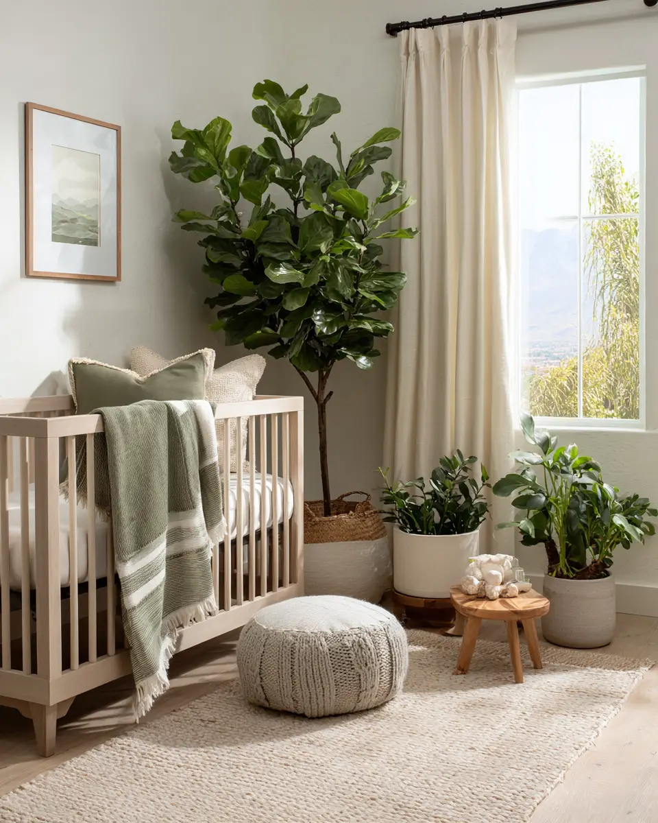 Earthy Contemporary Nursery Decor Ideas