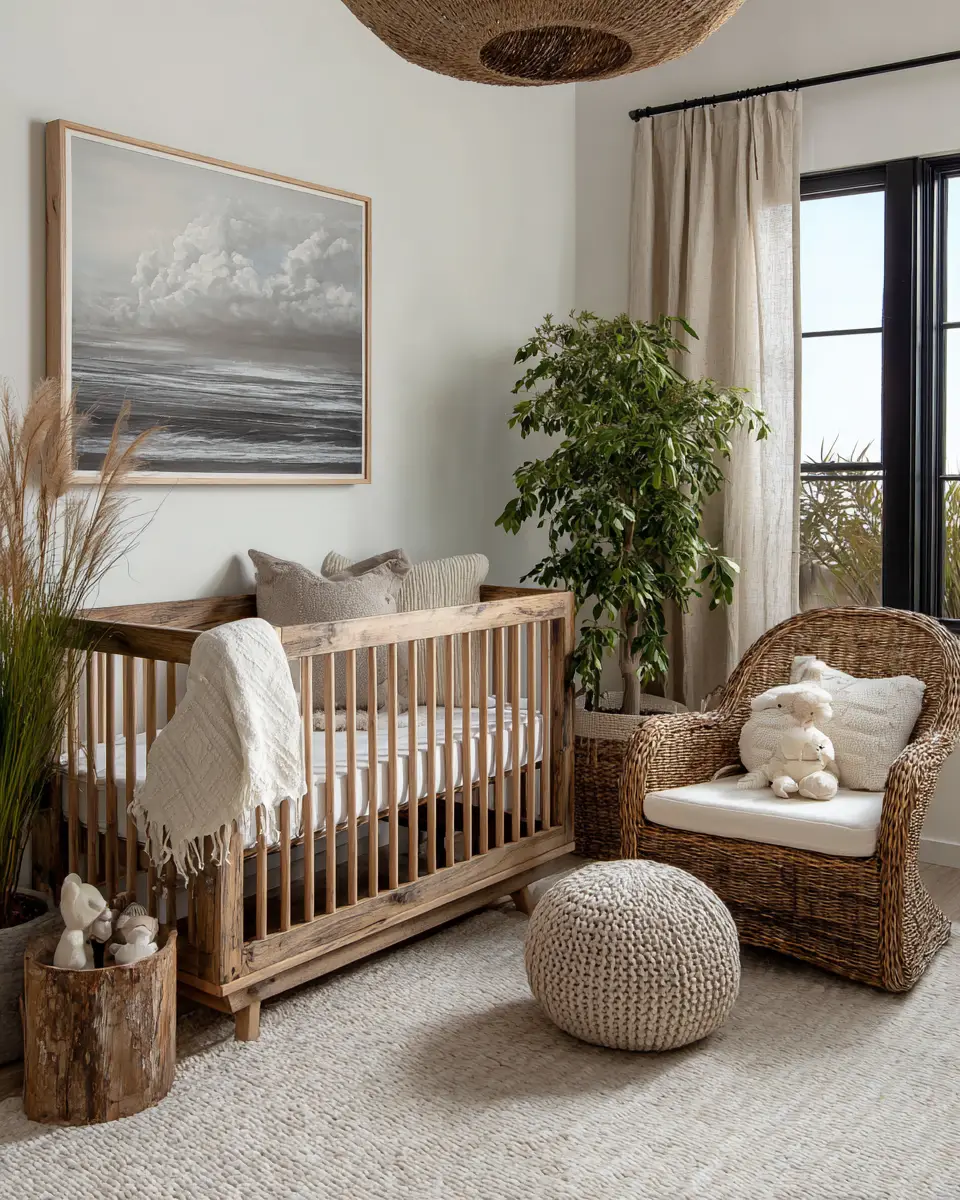 Earthy Contemporary Nursery Decor Ideas