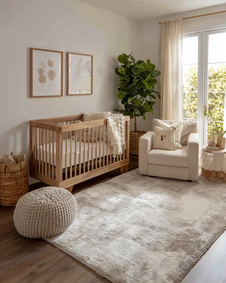 Earthy Contemporary Nursery Decor Ideas