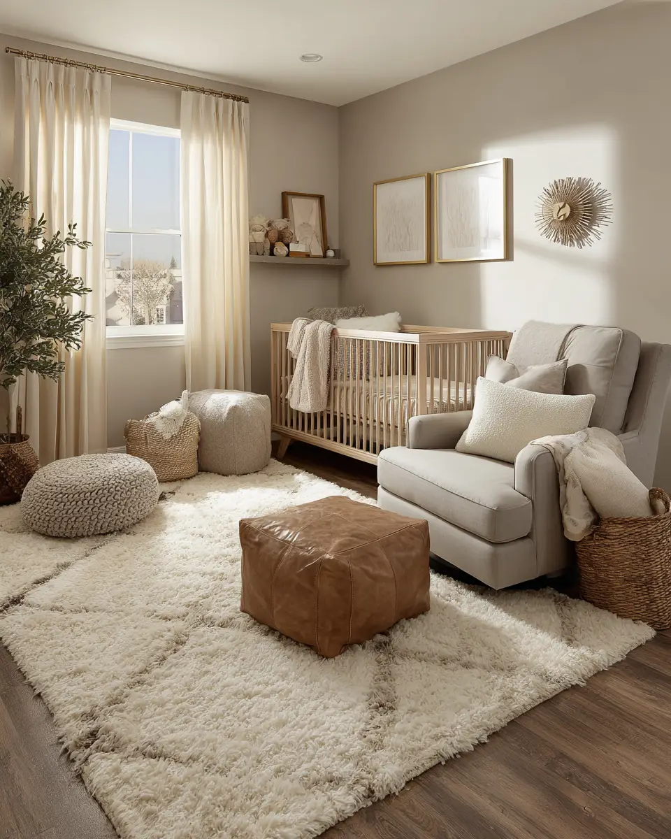 Earthy Contemporary Nursery Decor Ideas