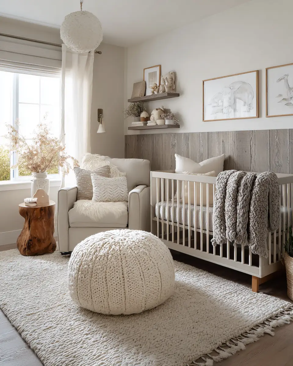 Earthy Contemporary Nursery Decor Ideas