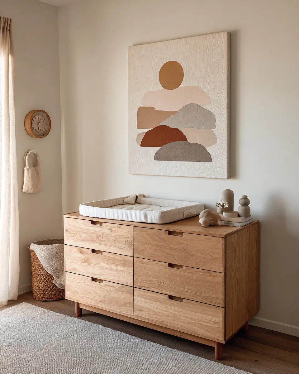 Earthy Contemporary Nursery Decor Ideas