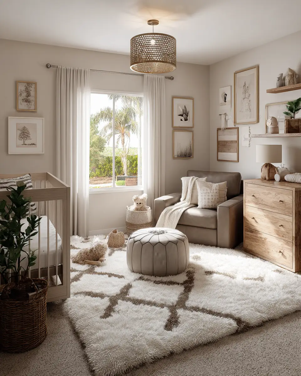 Earthy Contemporary Nursery Decor Ideas