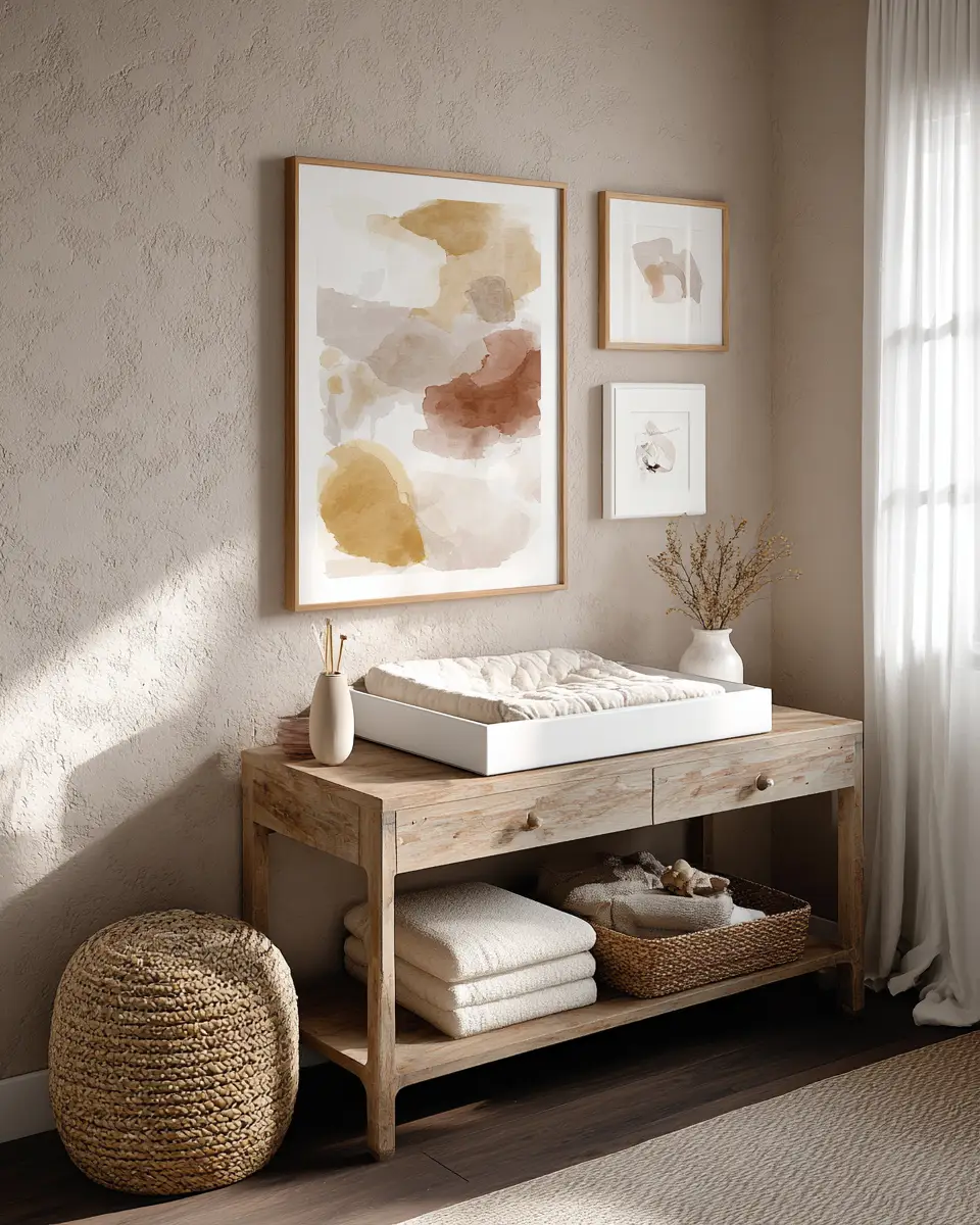 Earthy Contemporary Nursery Decor Ideas