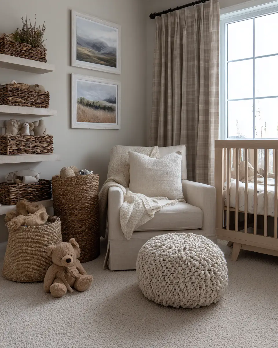 Earthy Contemporary Nursery Decor Ideas