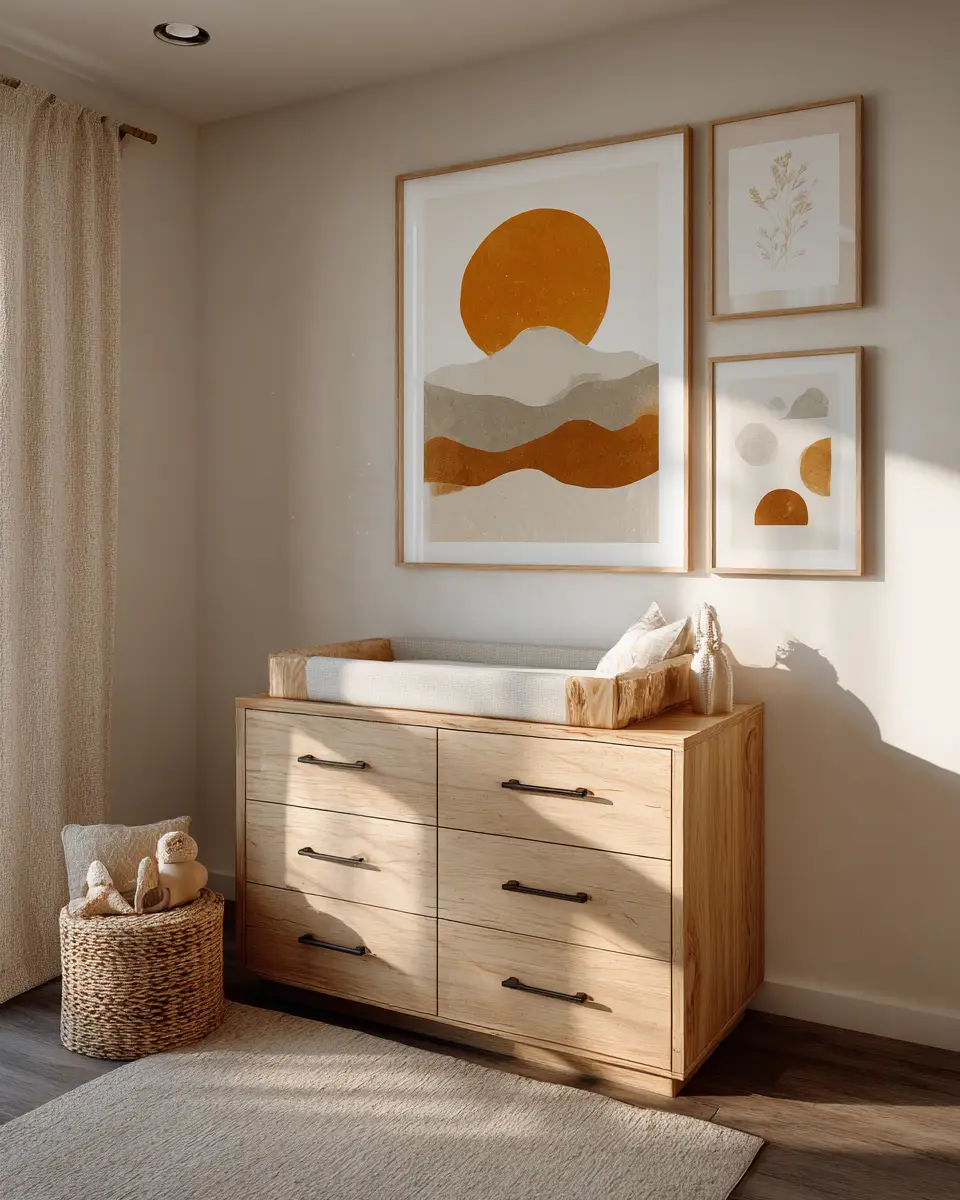 Earthy Contemporary Nursery Decor Ideas