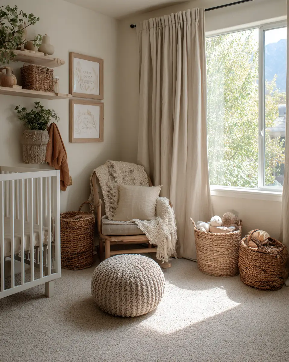 Earthy Contemporary Nursery Decor Ideas