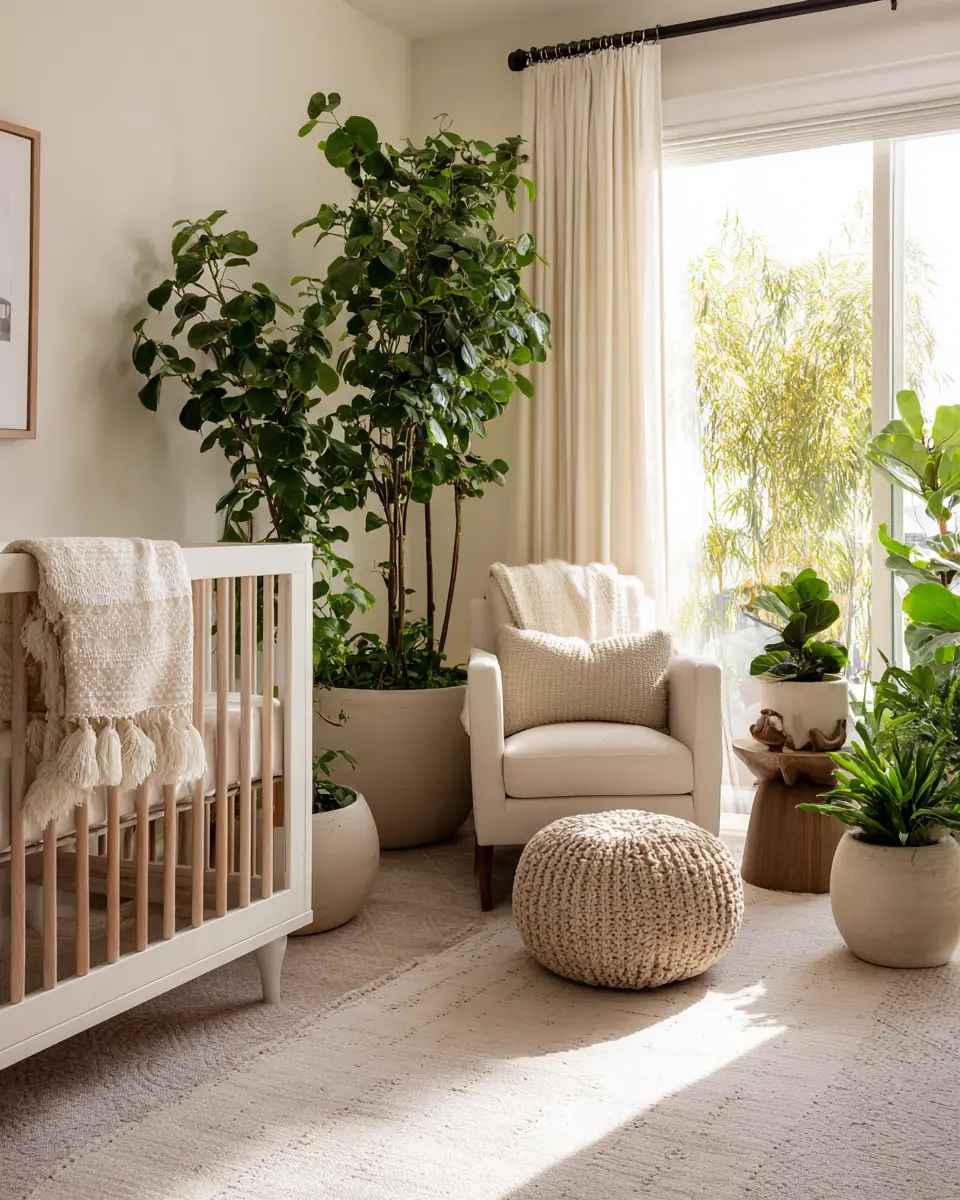 Earthy Contemporary Nursery Decor Ideas