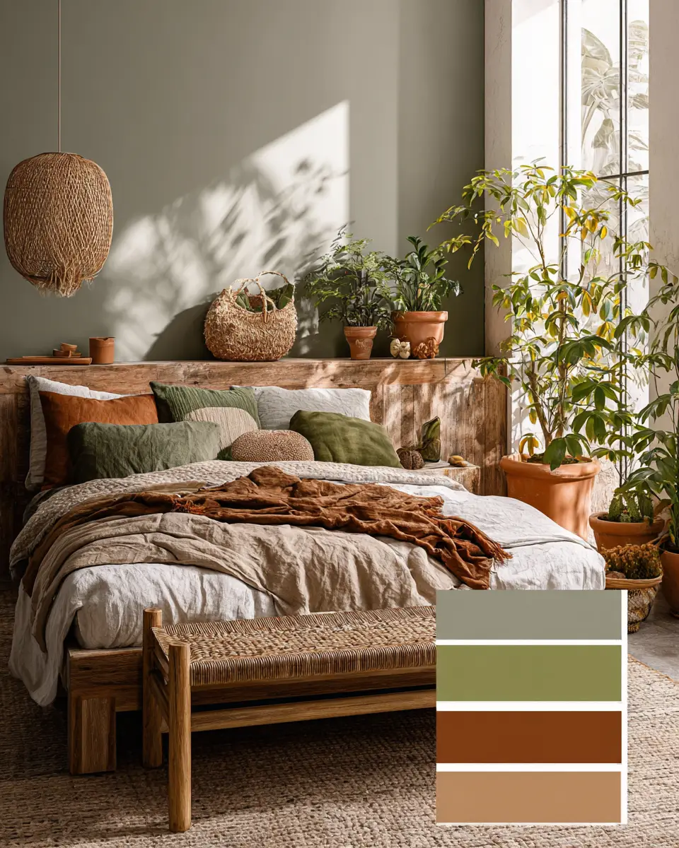 Earthy Country Bedroom Decor Ideas