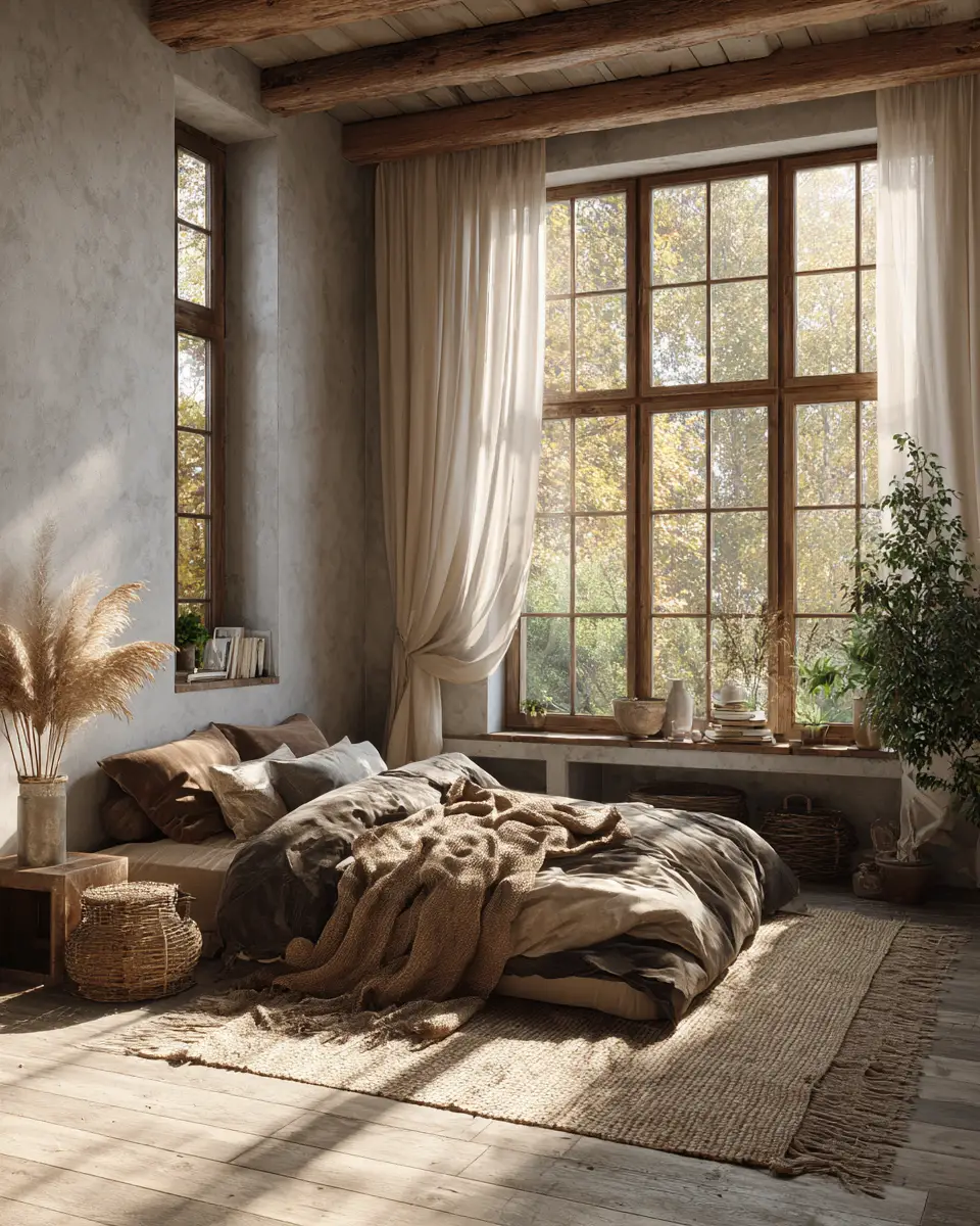 Earthy Country Bedroom Decor Ideas