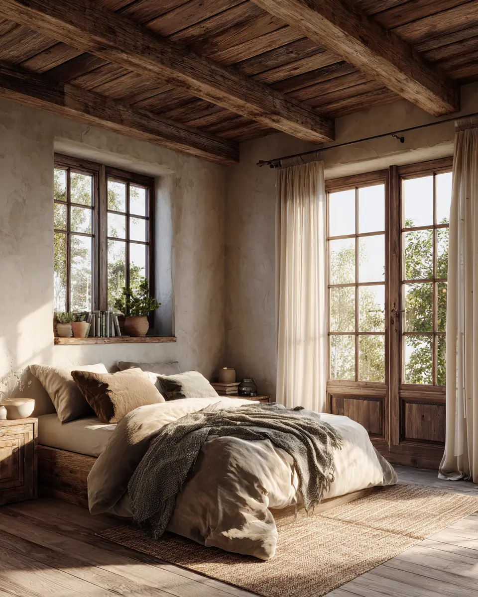 Earthy Country Bedroom Decor Ideas