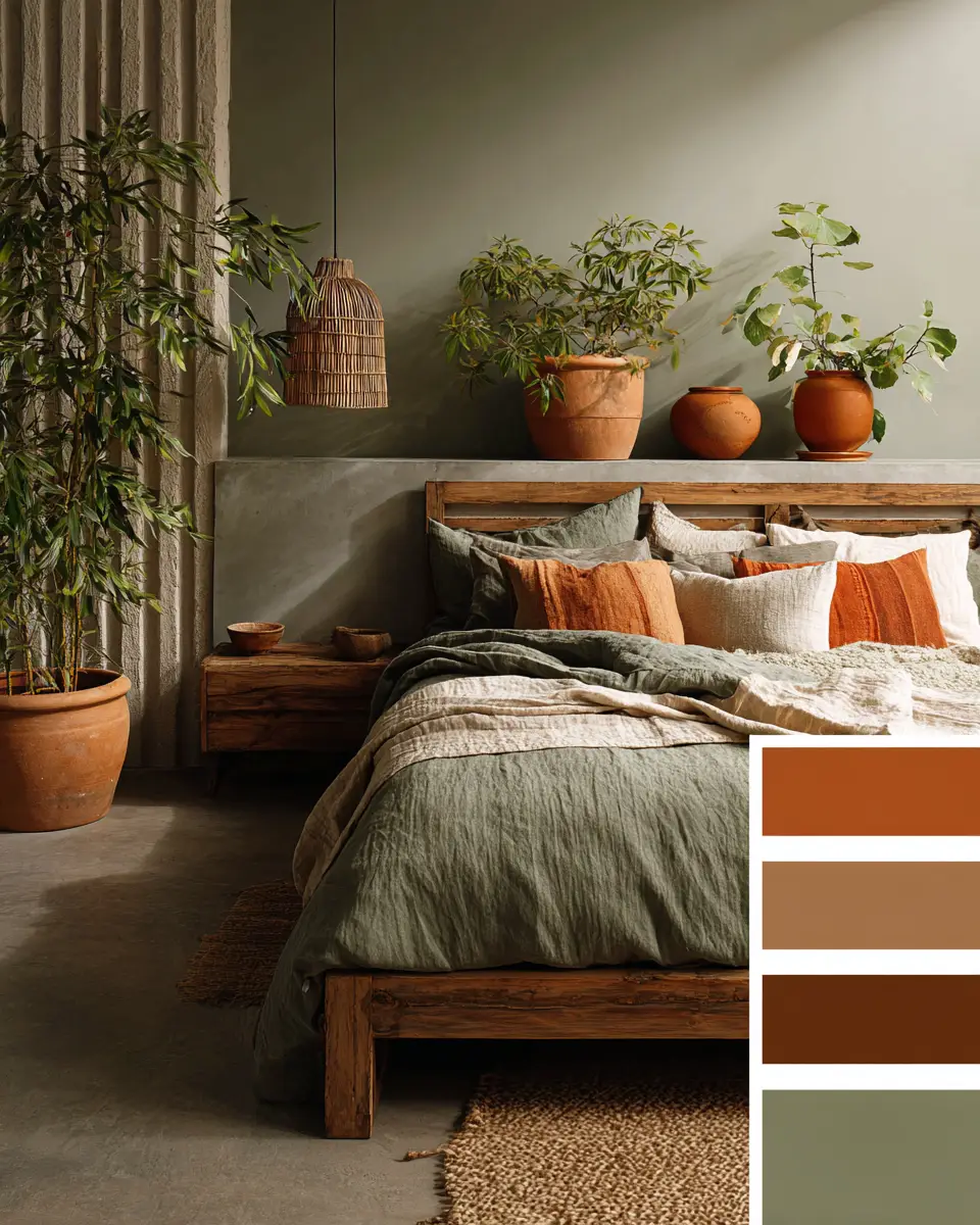 Earthy Country Bedroom Decor Ideas