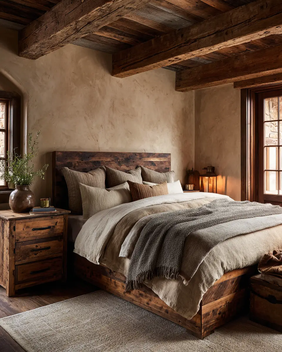 Earthy Country Bedroom Decor Ideas
