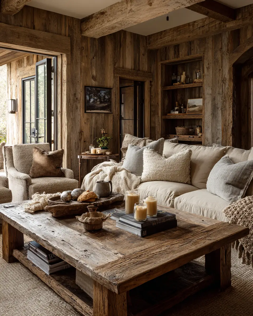 Earthy Country Living Room Decor Ideas