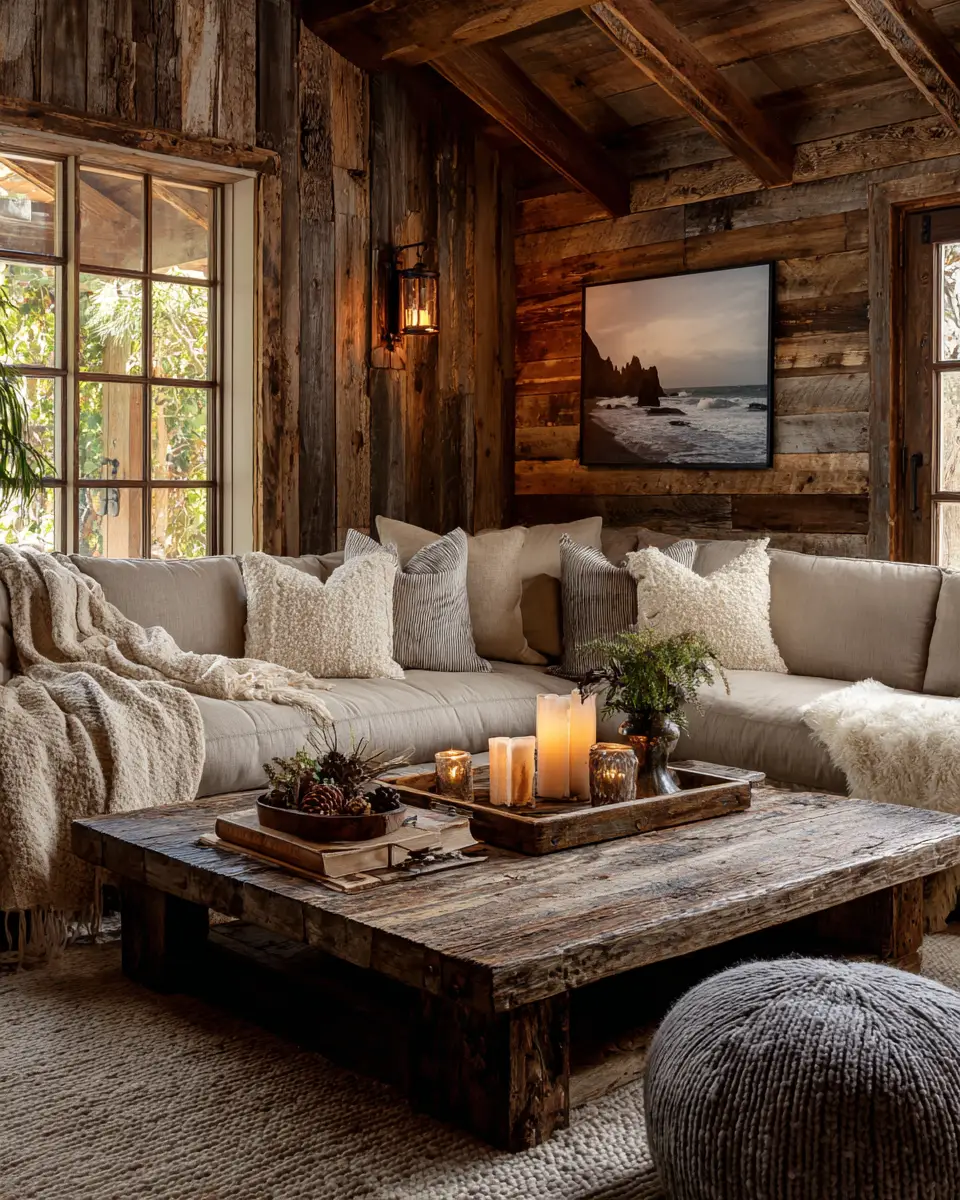 Earthy Country Living Room Decor Ideas