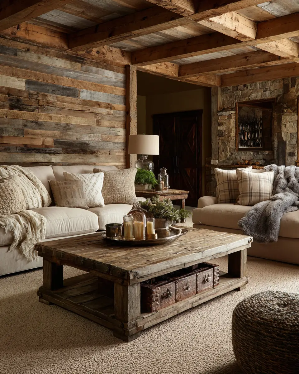 Earthy Country Living Room Decor Ideas