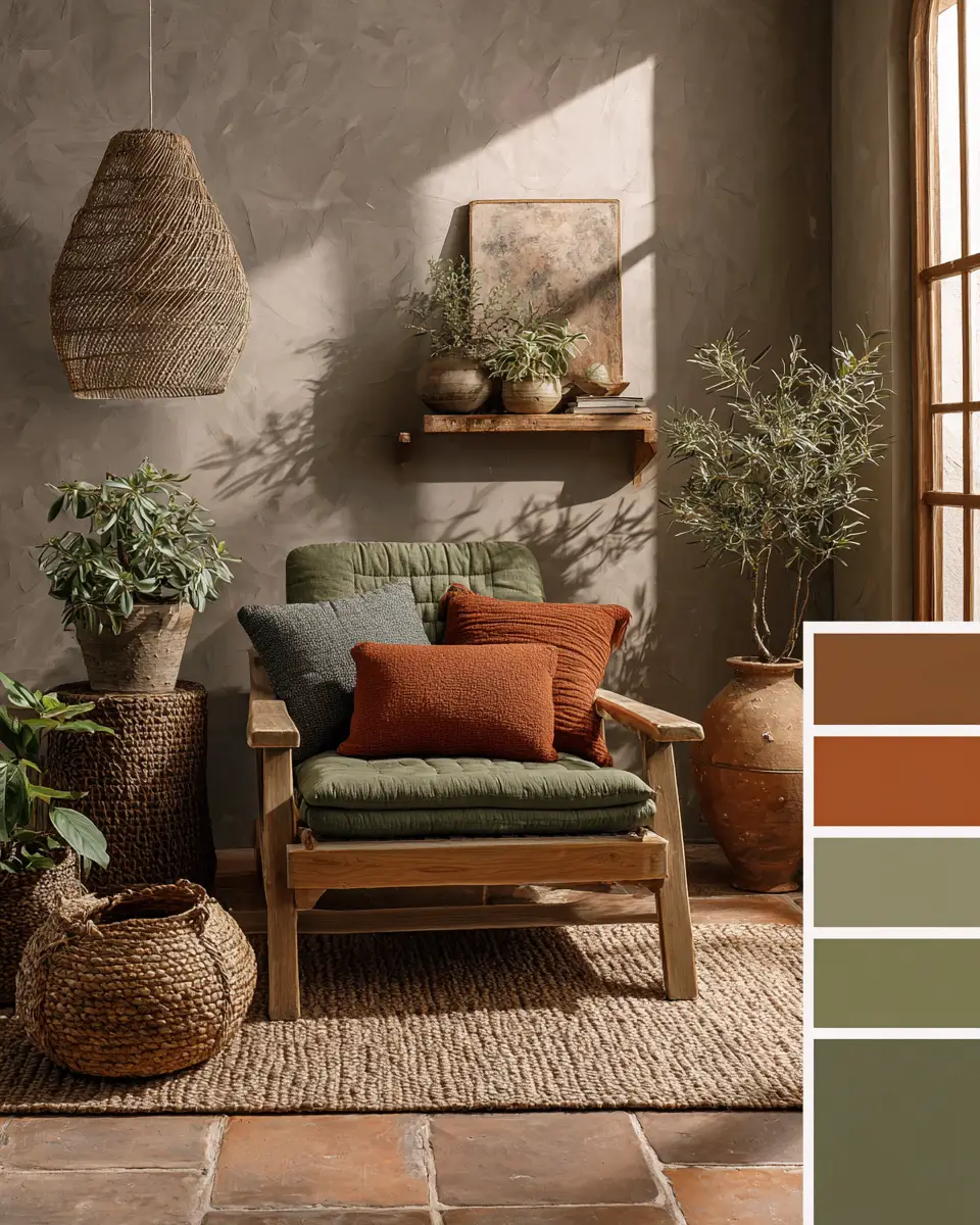 Earthy Country Living Room Decor Ideas