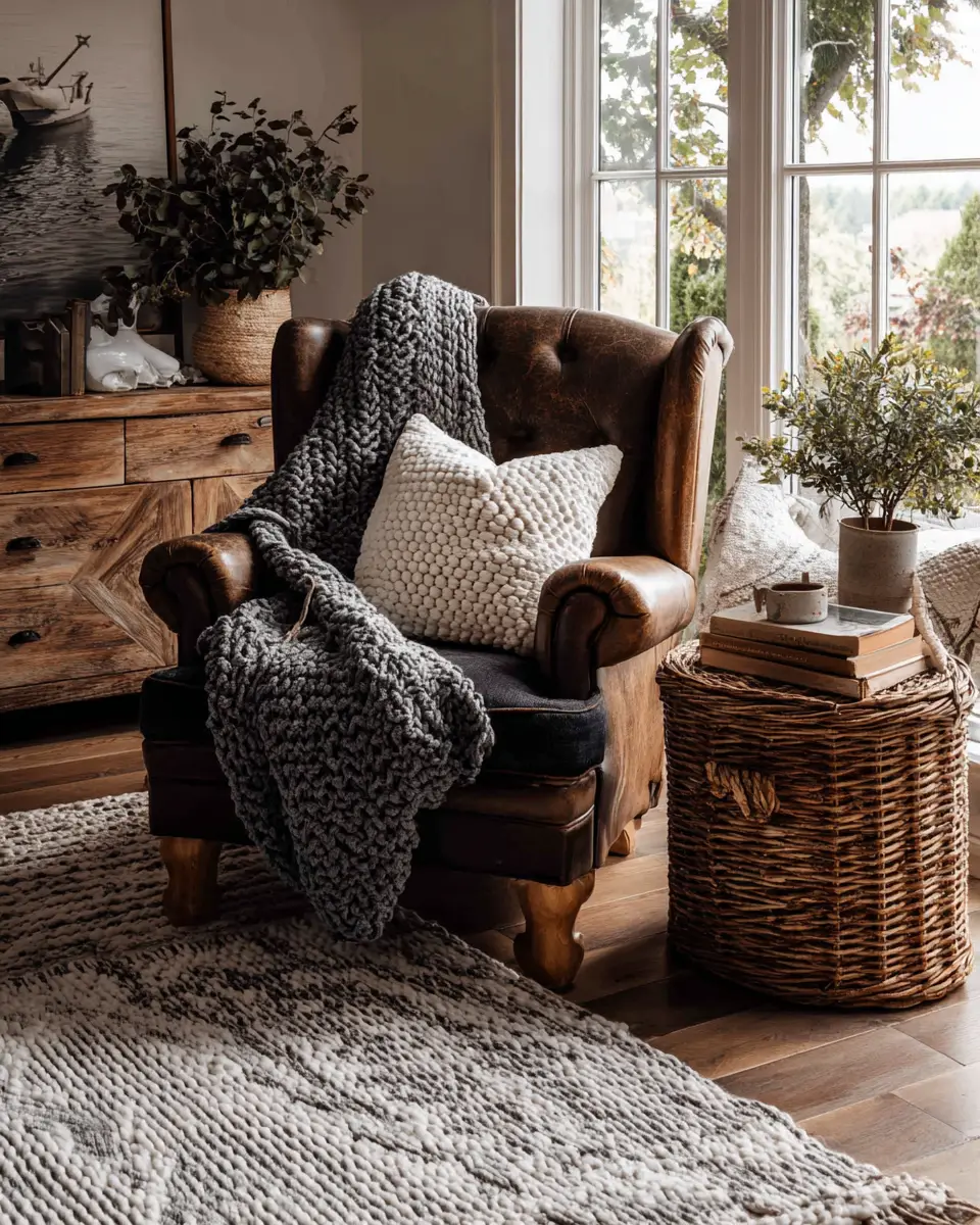 Earthy Country Living Room Decor Ideas