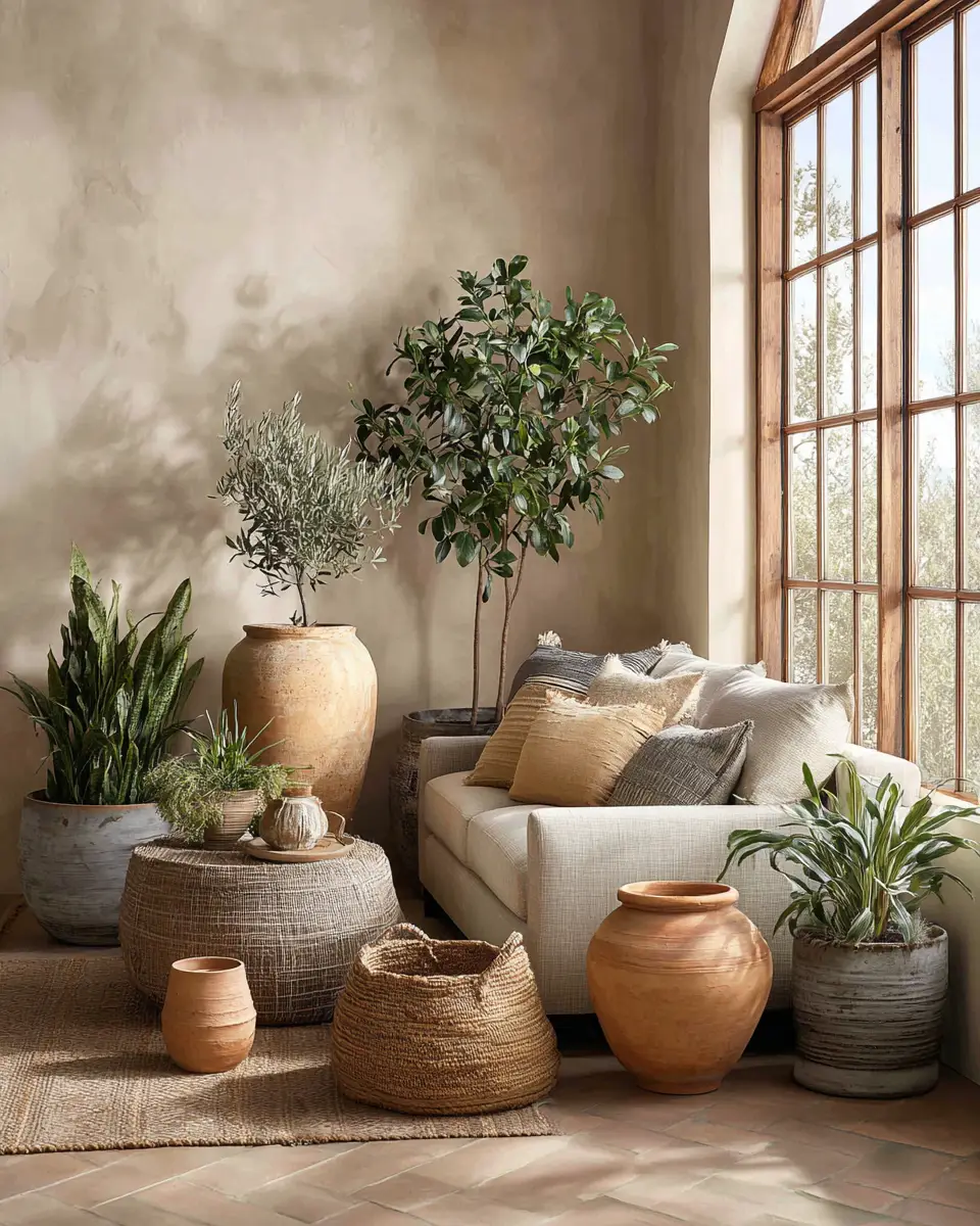 Earthy Country Living Room Decor Ideas