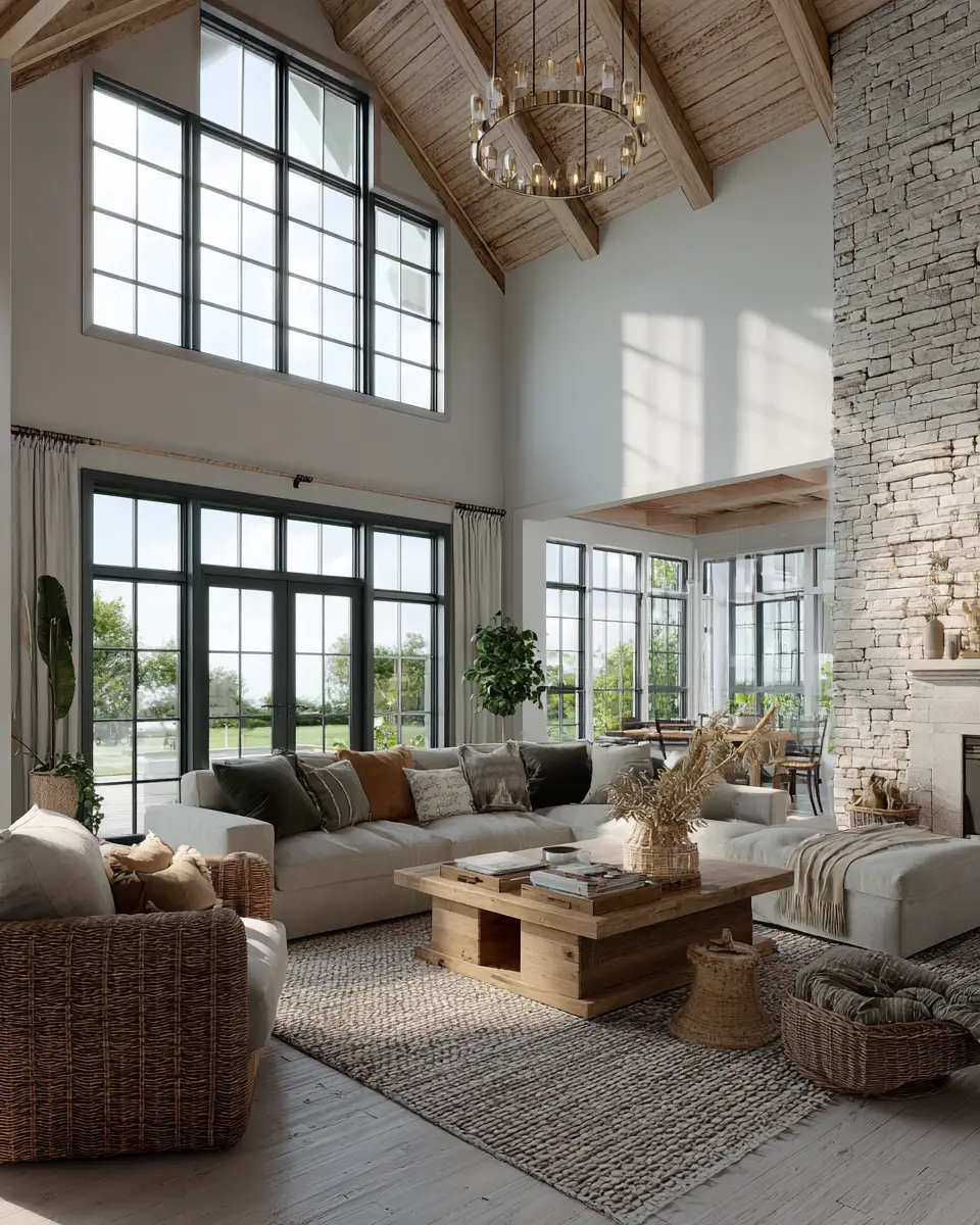 Earthy Country Living Room Decor Ideas